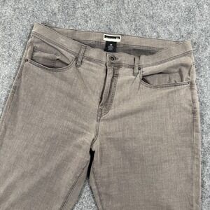 Travis Mathew Pants 38W x 33L Grey Cotton Blend Straight Leg Casual Flaw Men's